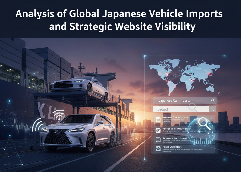 Analysis of Global Japanese Vehicle Imports and Strategic Website Visibility