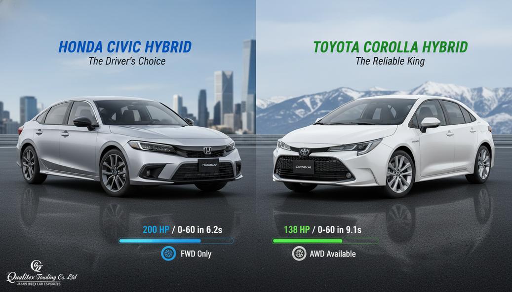 Honda Civic vs. Toyota Corolla Hybrid: Which Japanese Legend Should You Choose?